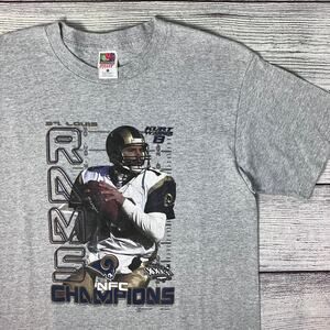 Vintage 2002 St. Louis Rams Kurt Warner NFL Player T-shirt